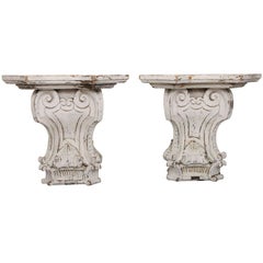Antique Pair of Architectural Wall Corbels