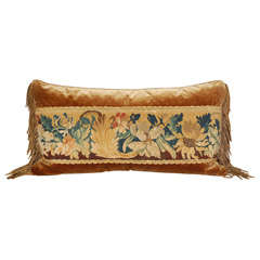Antique Flemish Tapestry Pillow