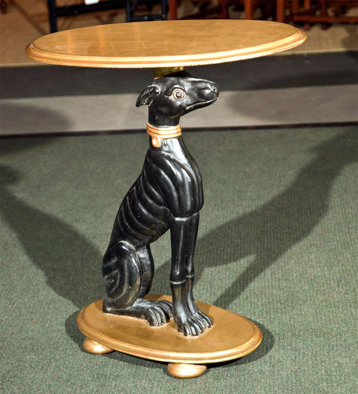 Carved Dog Table