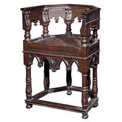Gothic Baroque Deacon Style Chair