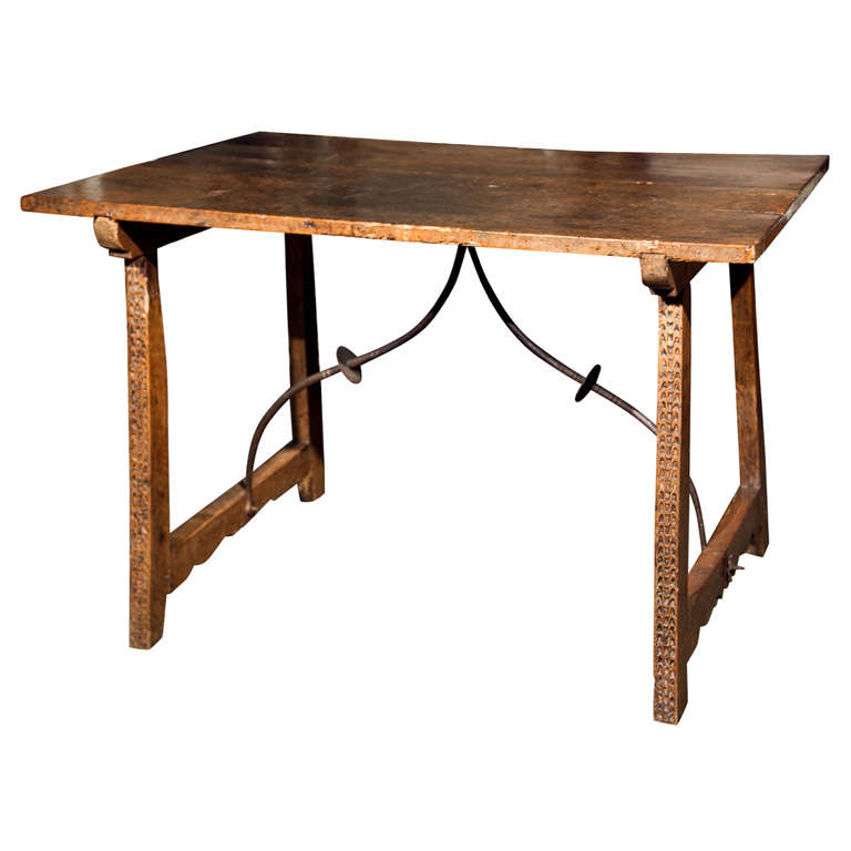 Antique Walnut Spanish Table at 1stDibs