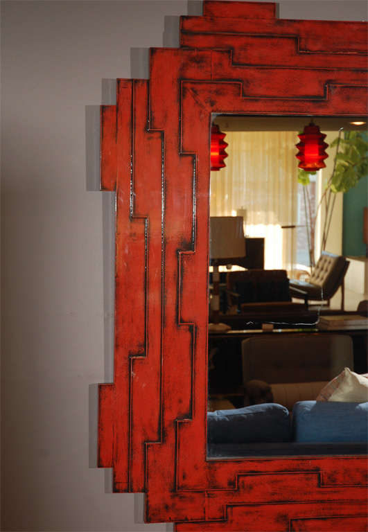 Large Geometric Wall Mirror