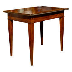 18th/19thc Inlaid Table, Gadrooned Edge