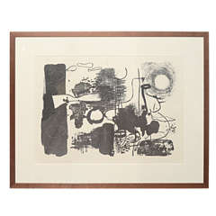 Unique Aquatint/Print by Ray Prohaska, signed and dated 1965