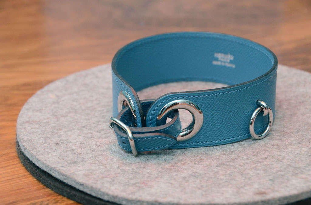 Hermes Leather Dog Collar at 1stdibs