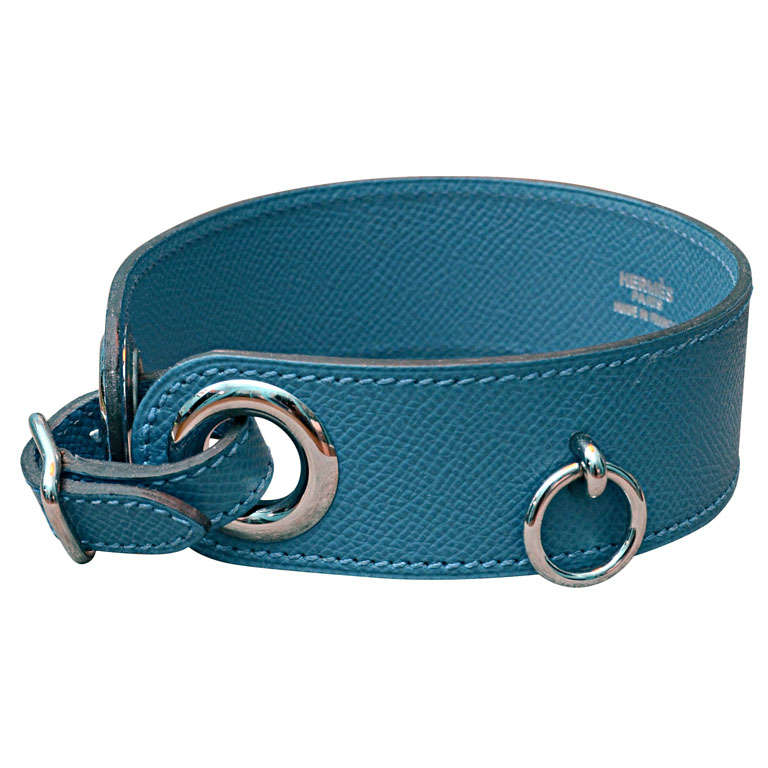 Hermes Leather Dog Collar at 1stdibs