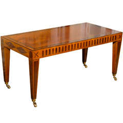 Antique Directoire Style Coffee Table in Walnut