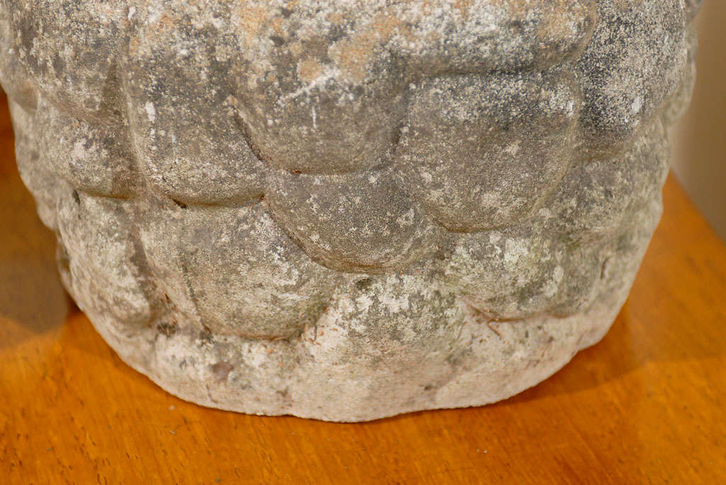 Pair of Planters in Faux Stone Design at 1stDibs faux stone planters