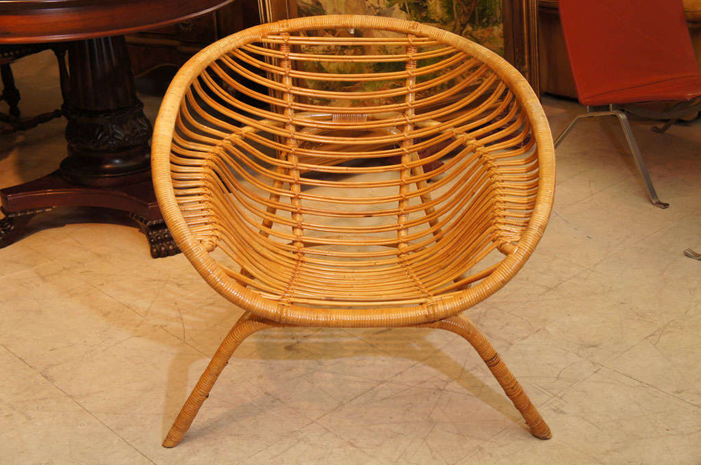 Round Bamboo Chair At 1stdibs Round Bamboo Chair At 1stdibs