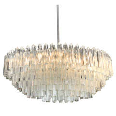 Exceptional Seven Tier Crystal Prism Chandelier by Camer
