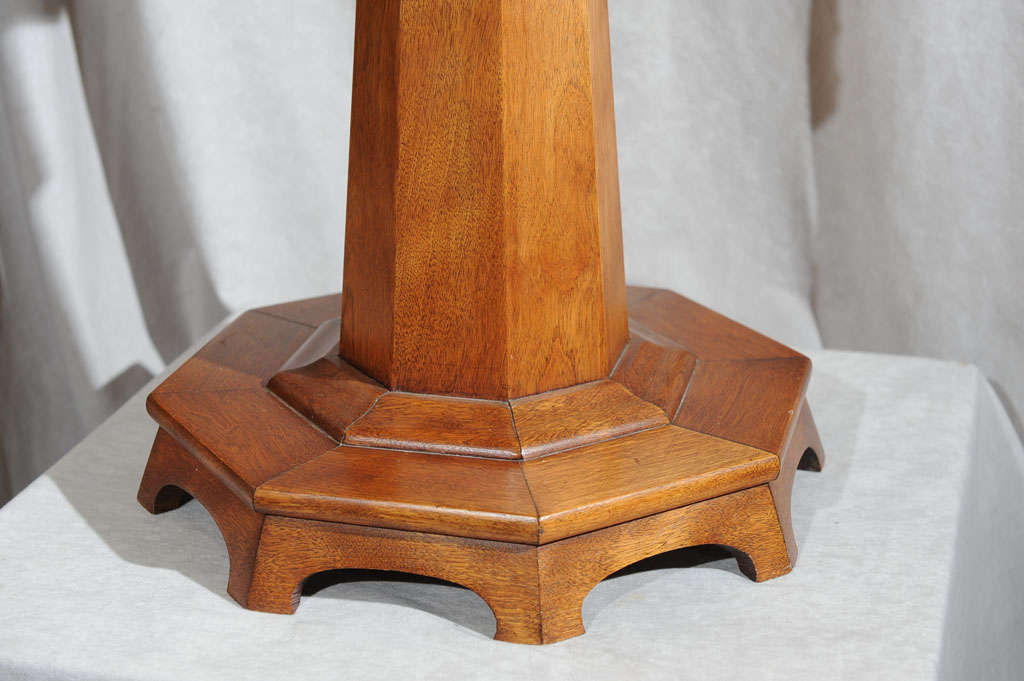 American Arts and Crafts Wood Table Lamp