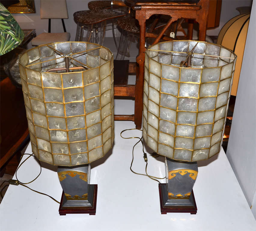 Pair of Highly Decorative Lamps, Manner of Tony Duquette