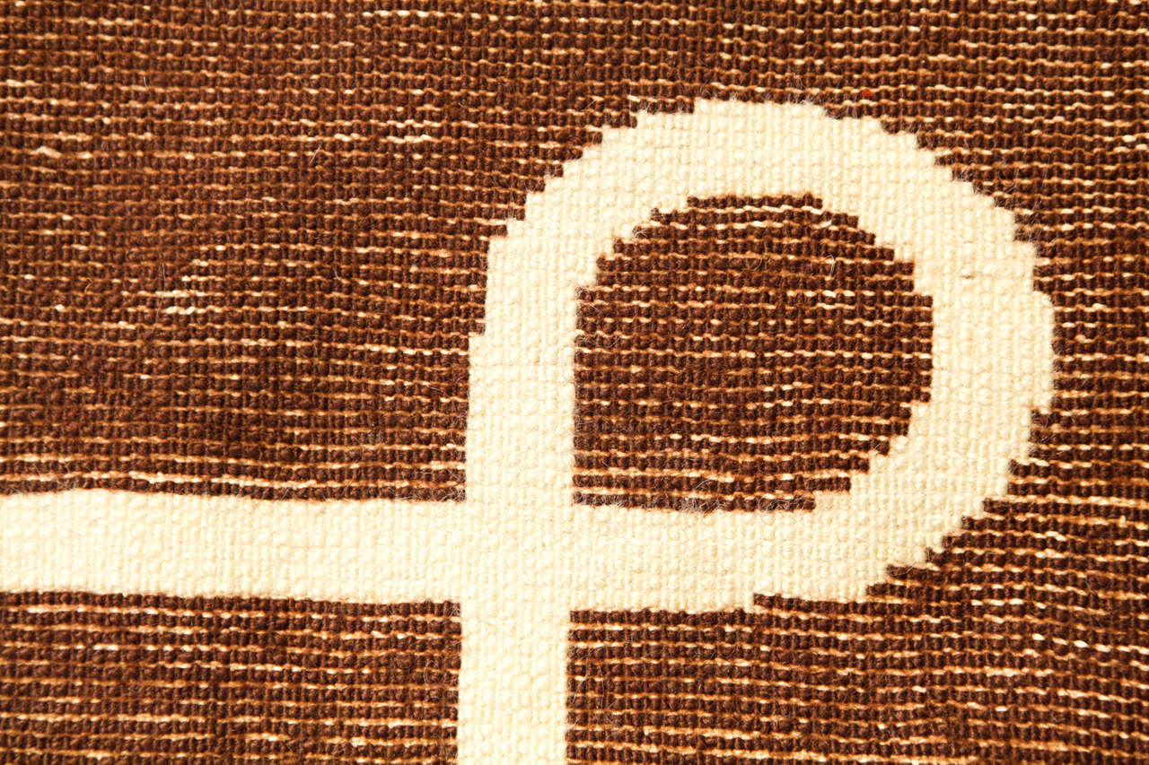 Tapis en laine français moderne du milieu du siècle dernier dans le style d'Andre Arbus:: années 1940 Bon état à Milan, IT