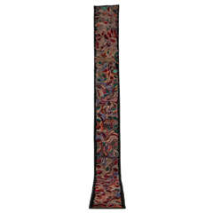 Rare American Hooked Runner Carpet 5