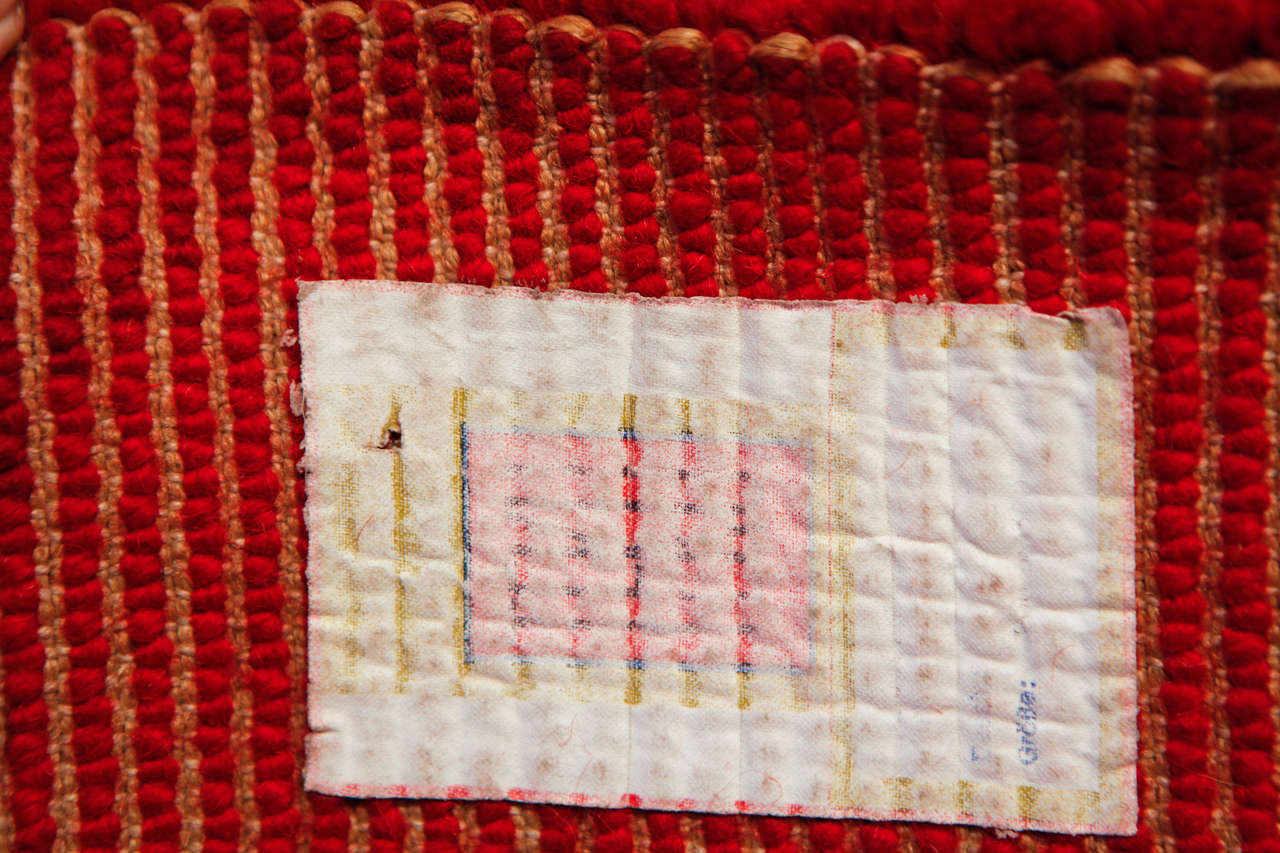 MidCentury Modern Red Wool Rug For Sale at 1stDibs modern red rugs, wool rug red