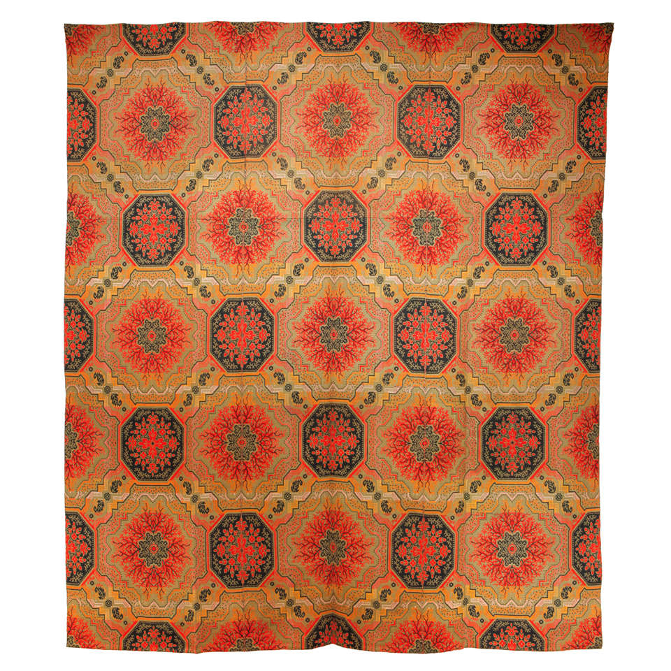 Early American Ingrain Carpet For Sale at 1stdibs