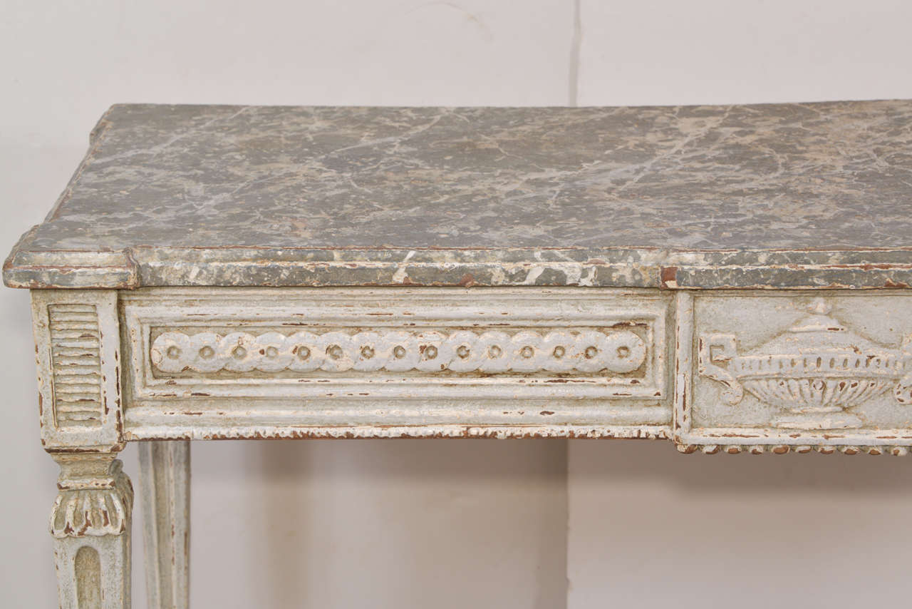 19th Century Pair French Painted Console Tables