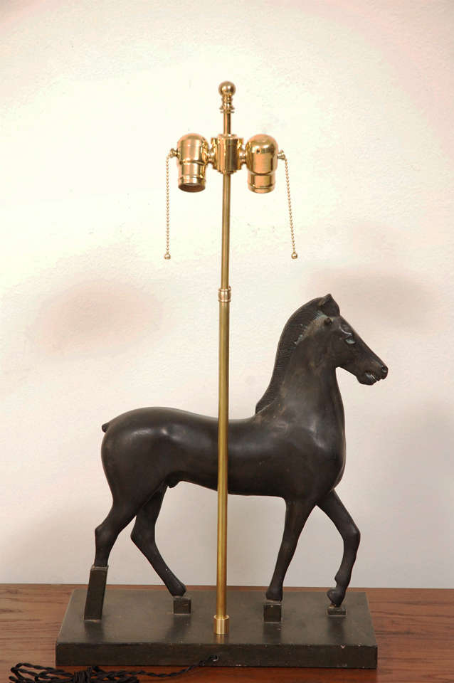 Ceramic Horse Table Lamp