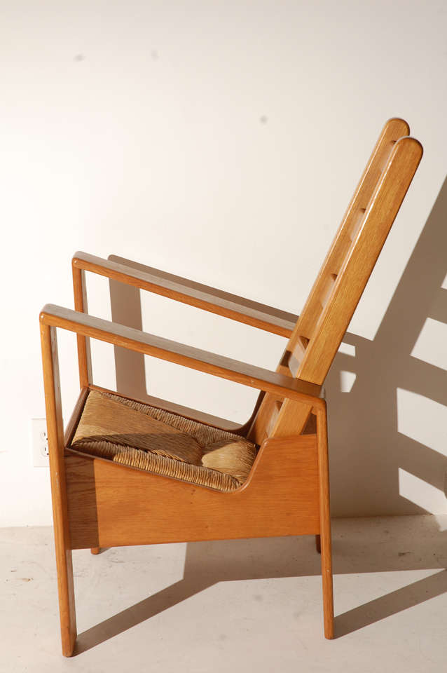 Perriand Style Wood Arm Chair 1