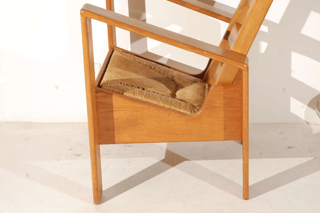 Perriand Style Wood Arm Chair 2