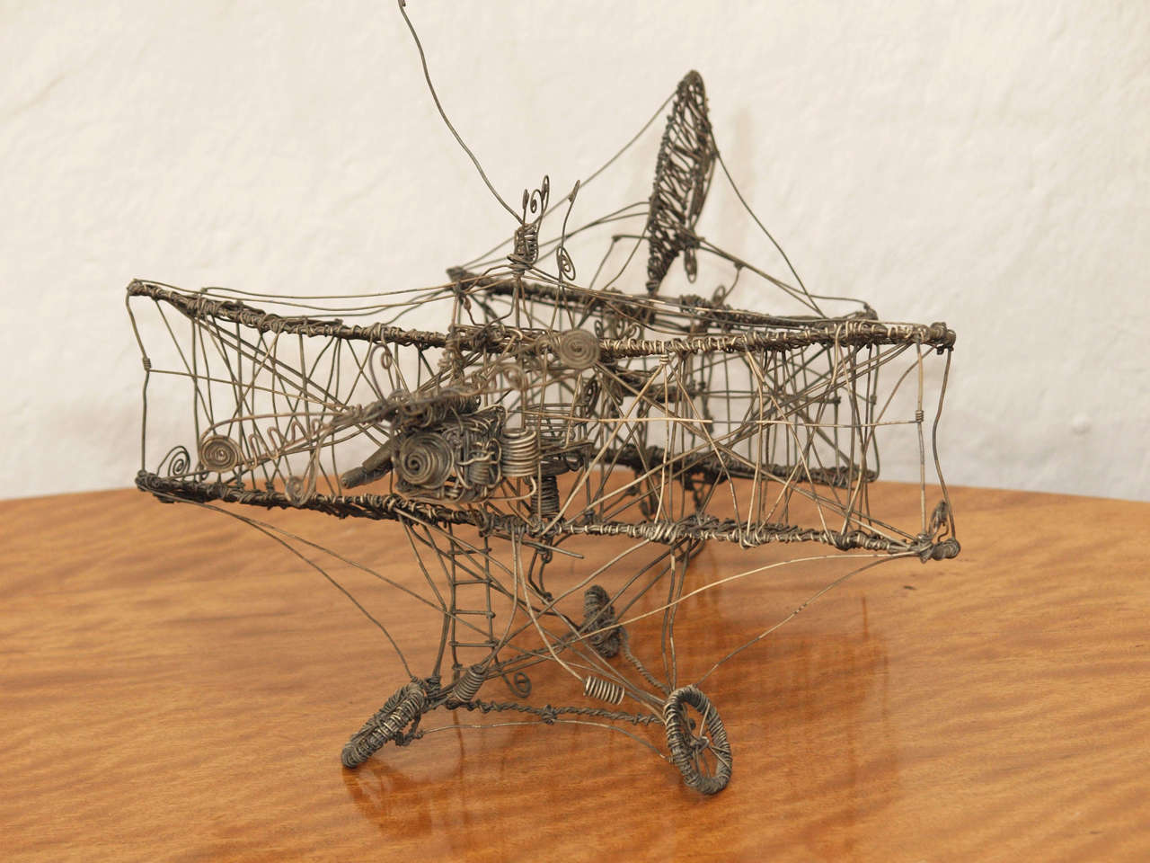 Pair of c 1930's Wire Sculptures For Sale 1