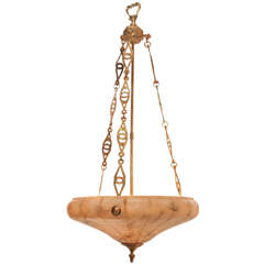 Antique Italian Alabaster Chandelier