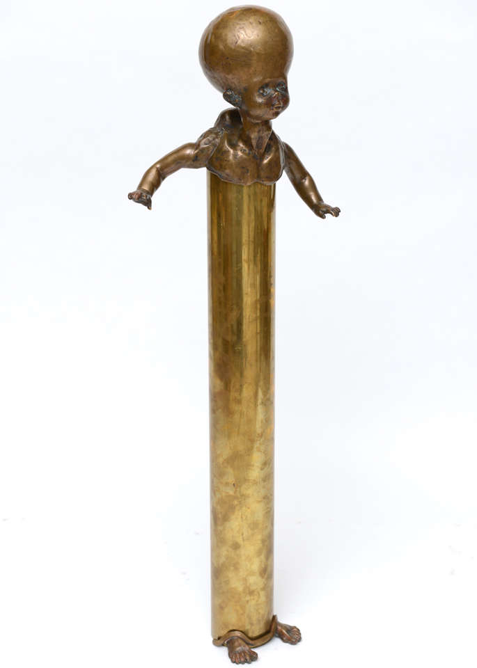 Bronze "Test-Tube Mutant" by Richard E. Coleman (Born 1951)