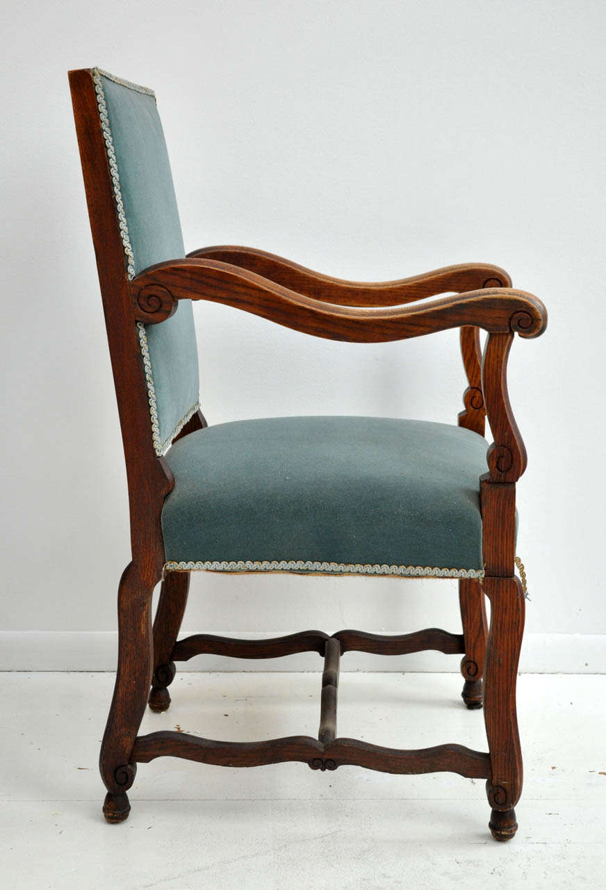 Antique French Baronial Dining Chairs In Good Condition In Phoenix, AZ