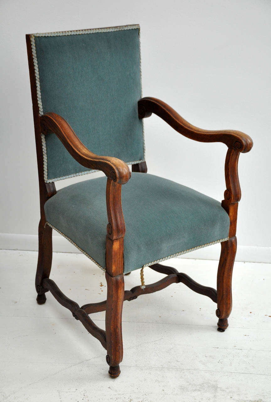 Oak Antique French Baronial Dining Chairs