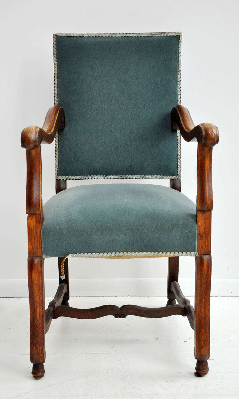 Antique French Baronial Dining Chairs 1