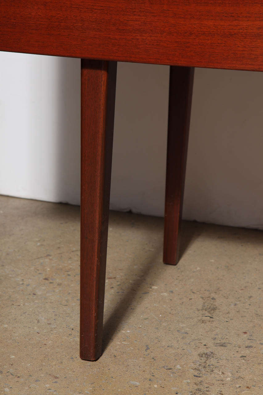 Rosewood, Teak & Mahogany Drop-Leaf Table In Good Condition In Bainbridge, NY