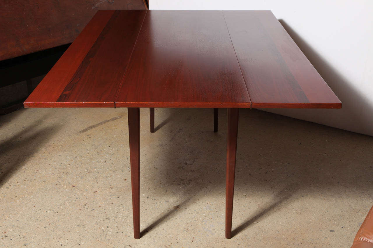 Rosewood, Teak & Mahogany Drop-Leaf Table 2