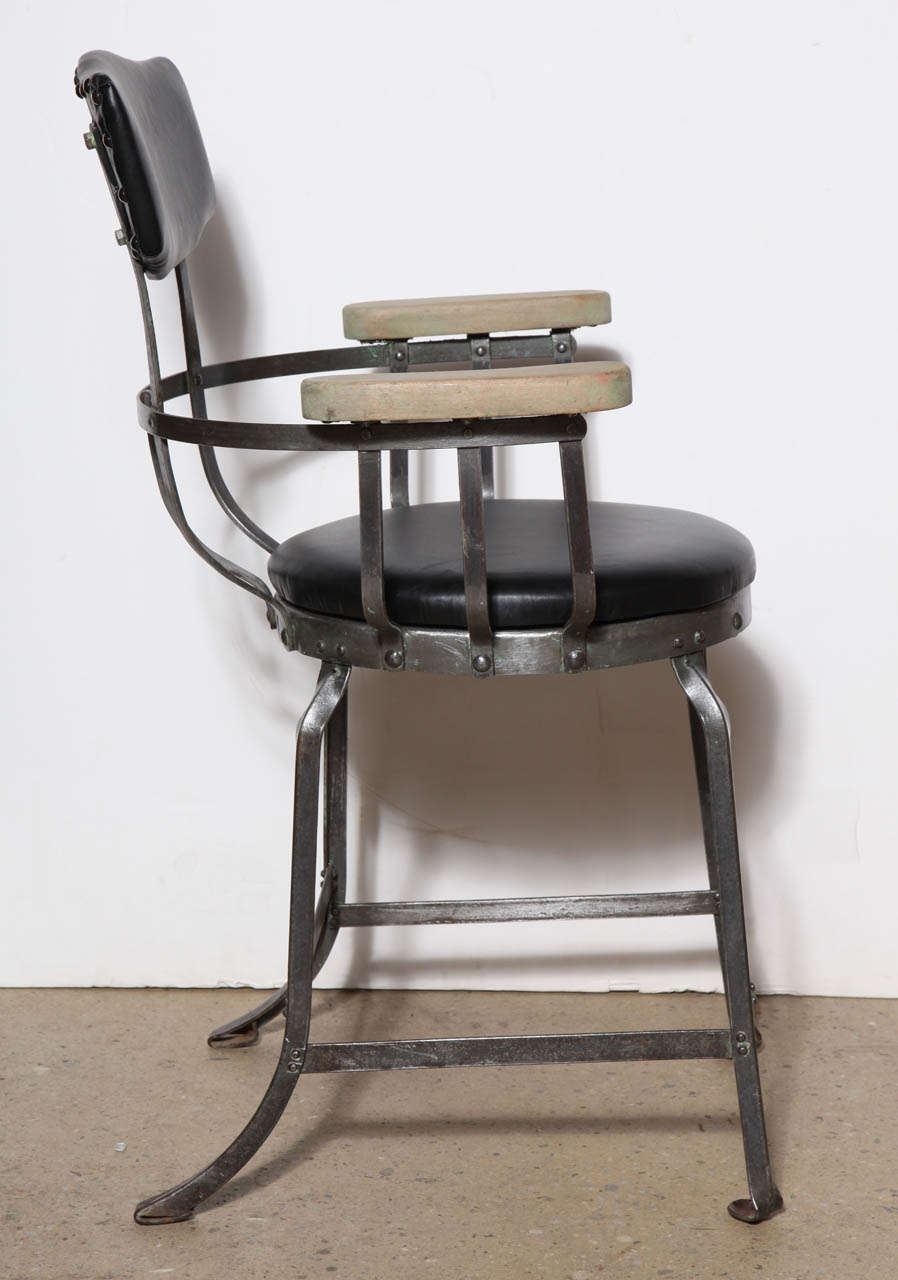 20th Century 2 Industrial Brunswick Arm Chairs