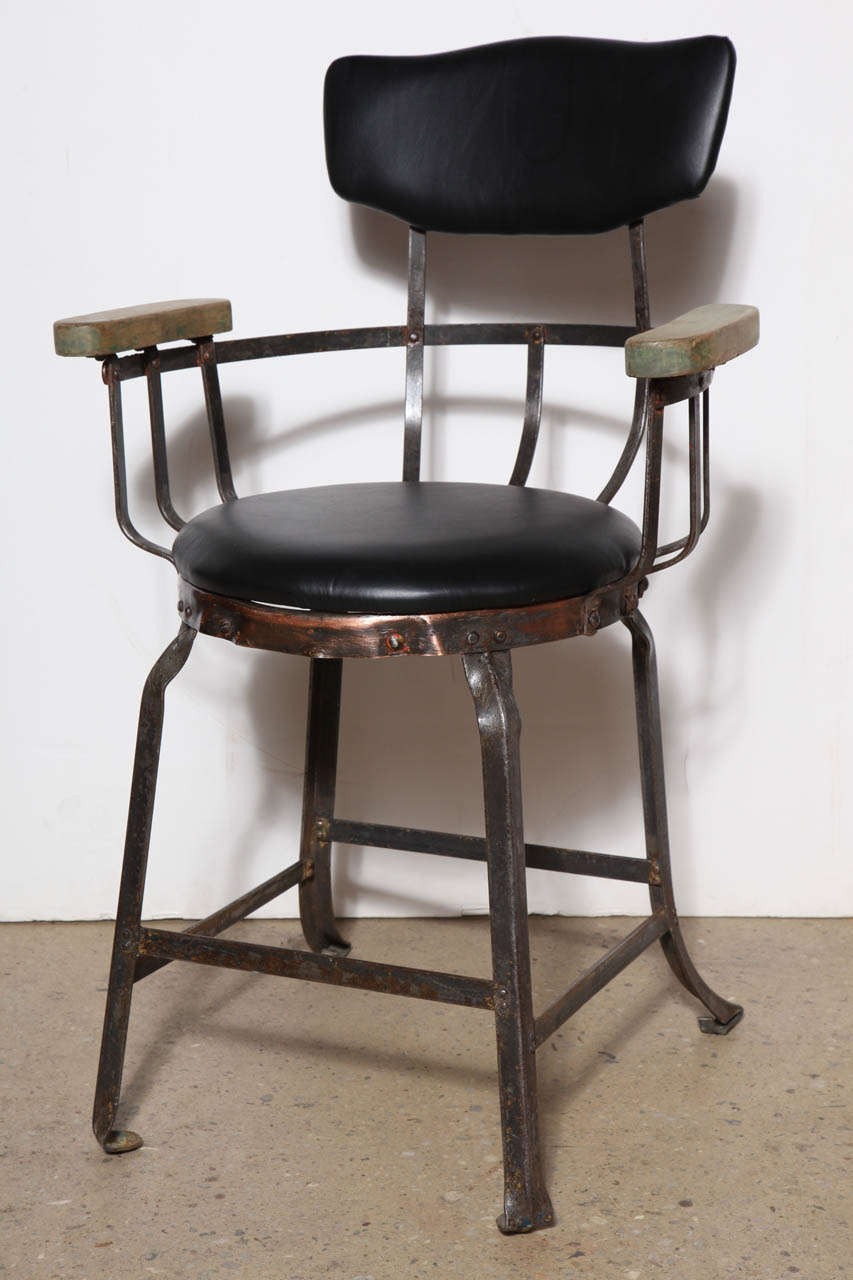 2 Industrial Brunswick Arm Chairs 4