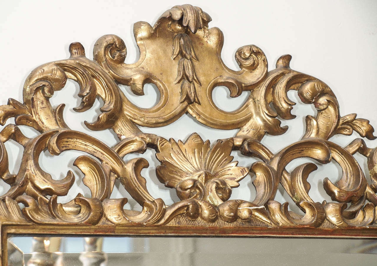 French 19th Century Gilt Mirror For Sale