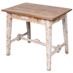 Antique Painted Pine End Table
