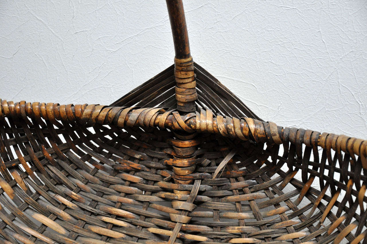 Unknown Hand Woven Basket For Sale