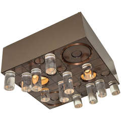 A 1970
s Square Flush Mounted Ceiling Light