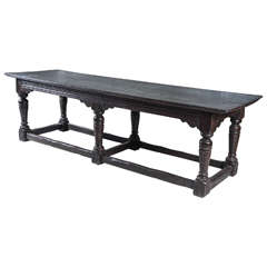 Antique Large and Impressive Period Dutch Baroque Refectory Table