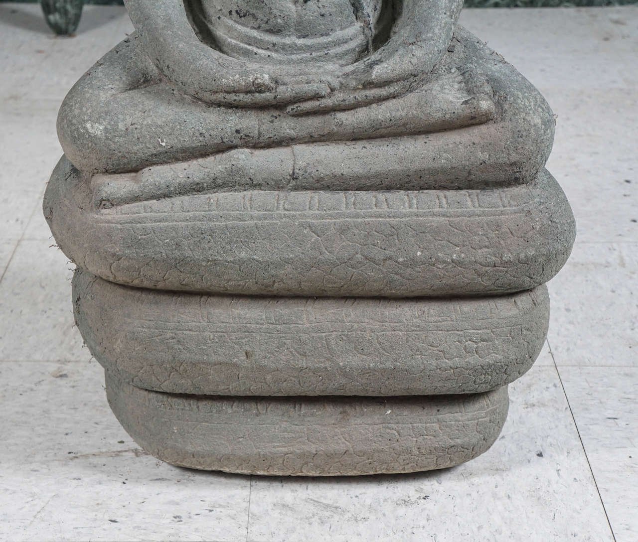 Other Late 19th century Carve Stone Cambodian Buddha For Sale