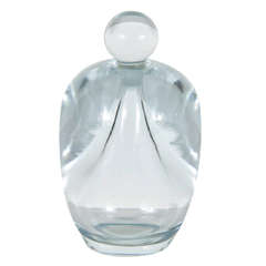 Vintage Mid-Century Modernist Handblown Art Glass Perfume Bottle by Stromberg