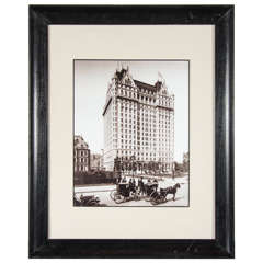 Vintage Sepia-Toned Photograph of the Plaza Hotel, circa 1900