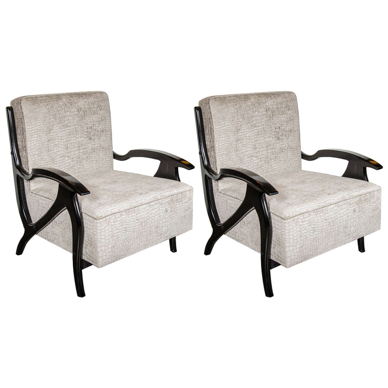 Pair of Mid-Century Modernist Arm or Club Chairs in the Manner of Billy Haines