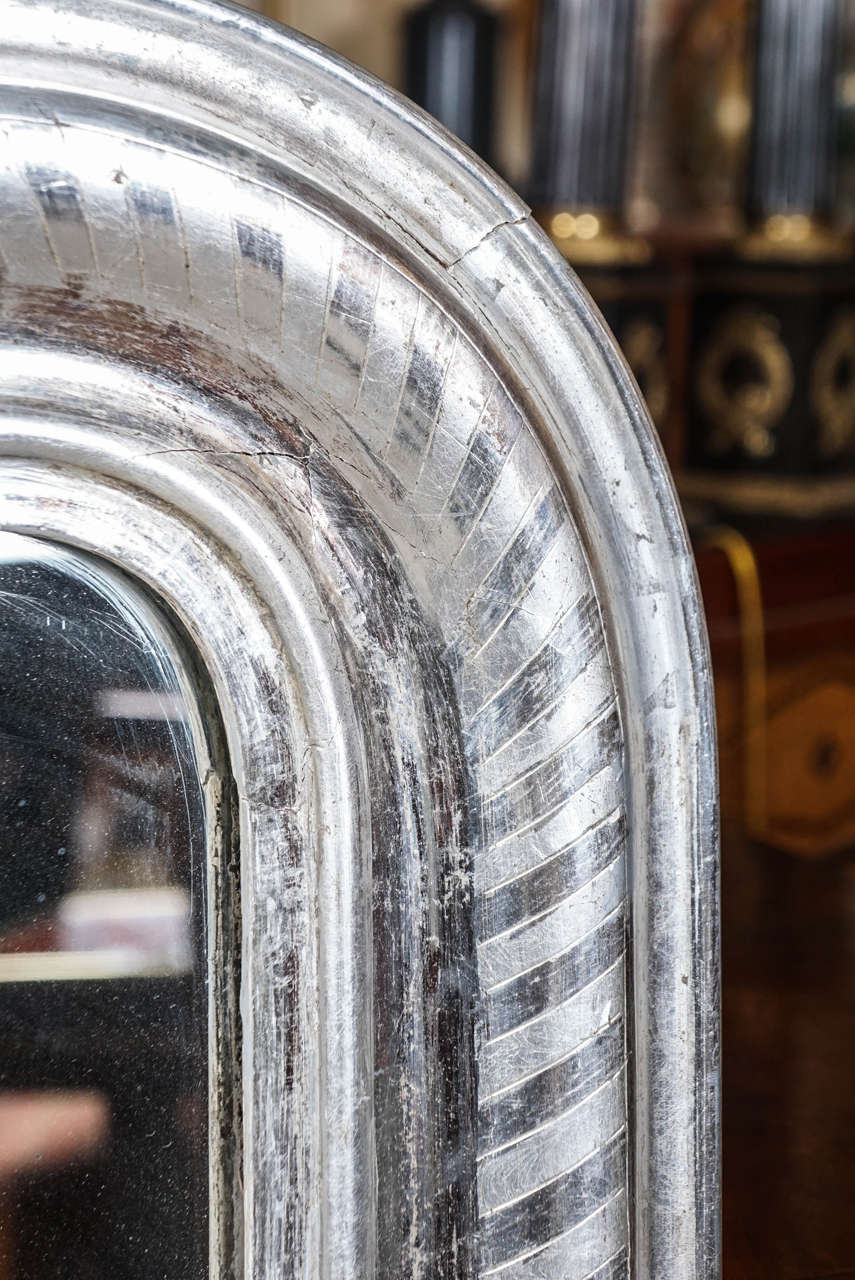 19th Century French Silver Gilt Mirror