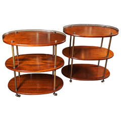 Pair of Oval Side Tables