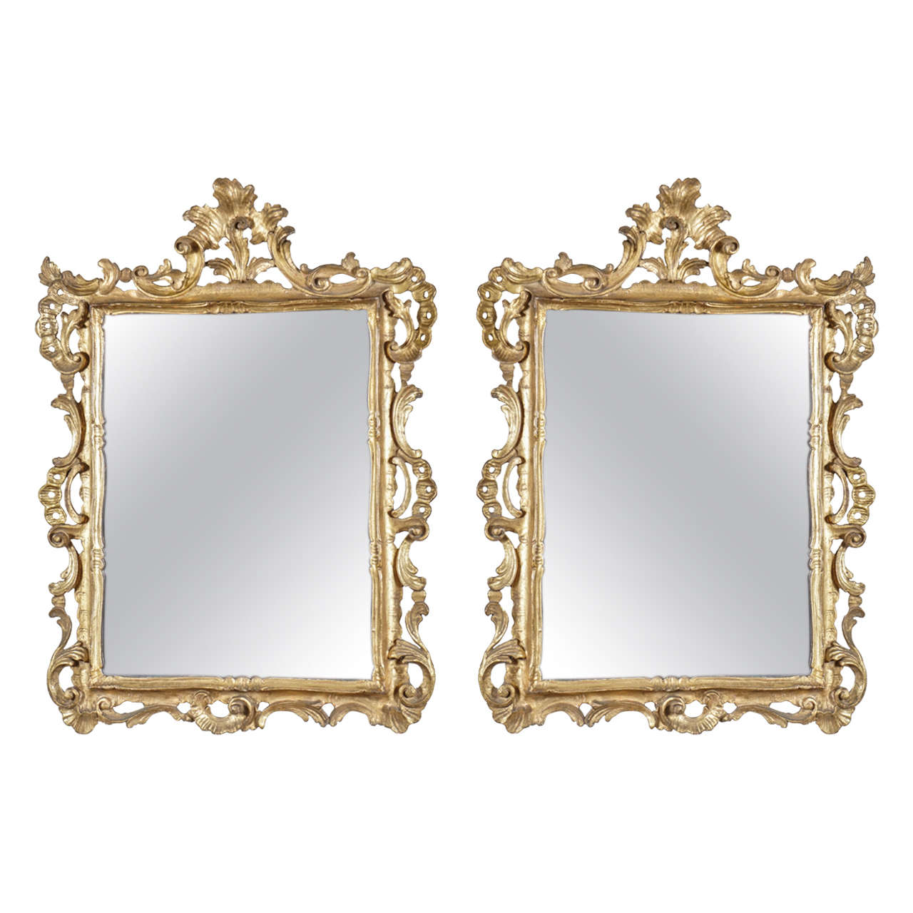 Pair of Baroque Style Mirrors