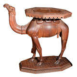 19thc  carved Anglo Indian camel table