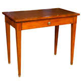 Diminutive French 1 Drawer Leather top Writing Table