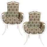 Pair "Peacock" chairs in the manner of Grosfeld House