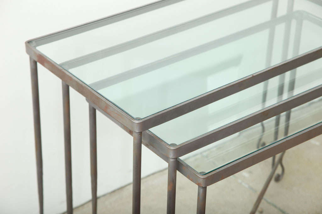 Contemporary Companion Tables designed by Mariette Himes Gomez For Sale